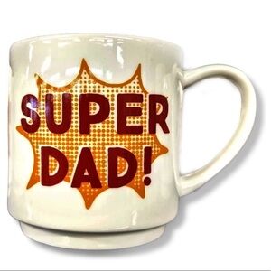 Super Dad Stoneware Gift Mug Fathers Day Birthday  Stoneware Ceramic 16 OZ